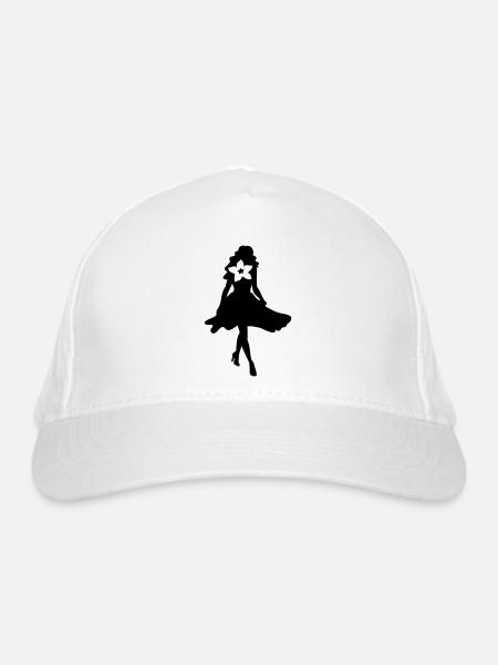 Model - Organic Baseball Cap - white