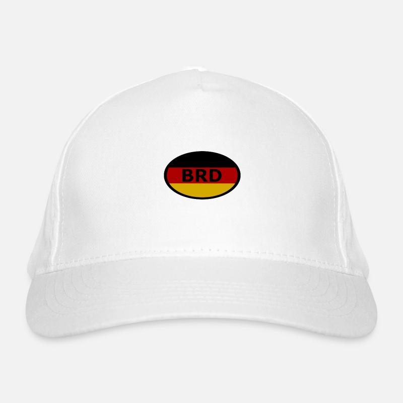 Der BRD Aufkleber Bio-Baseballkappe