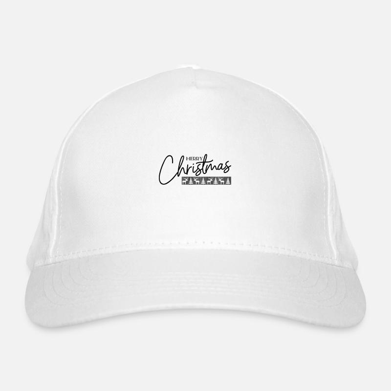 Frohe Weihnachten Bio-Baseballkappe