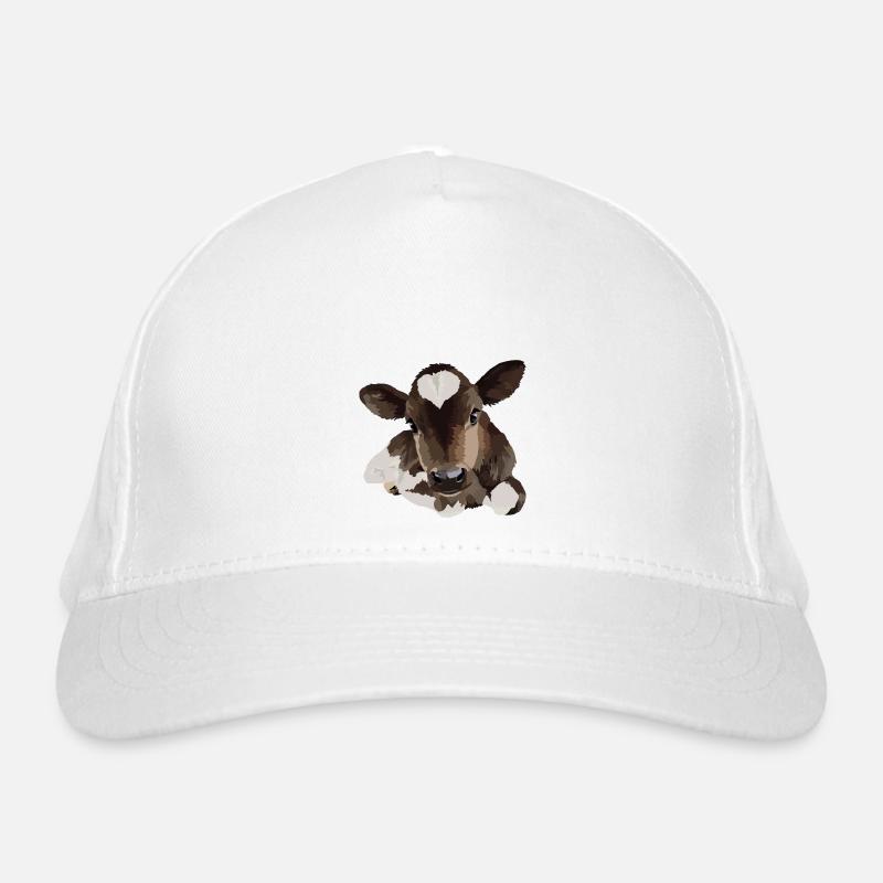 Small Lying Cow Organic Baseball Cap