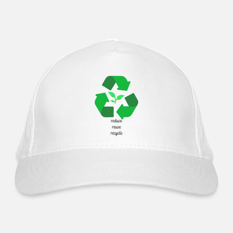 Reduziere. Wiederverwerten. Recycling Bio-Baseballkappe