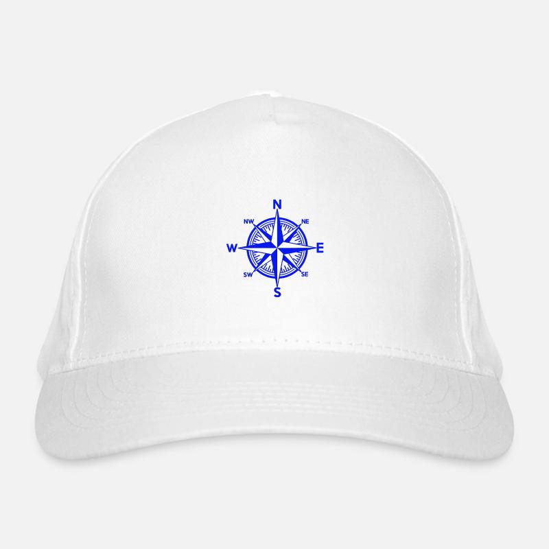 Nautik Windrose Maritime Navigation Maritime Marine Casquette classique bio