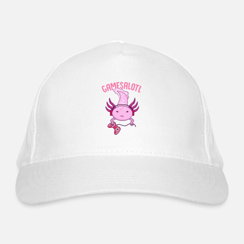 Axolotl, axolotl readstalotl, gamessalotl, Organic Baseball Cap