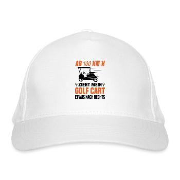 Golf Golfen Golfspieler Golfcart Lustiger Spruch - Bio-Baseballkappe - Weiß - Vorne