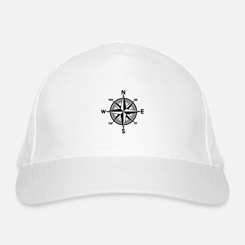 Nautic Windrose Bio-Baseballkappe