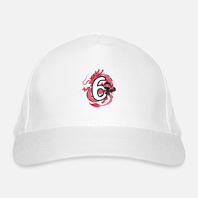 6. Geburtstag Junge 6 Jahre Ninja Drache Kostüm Bio-Baseballkappe