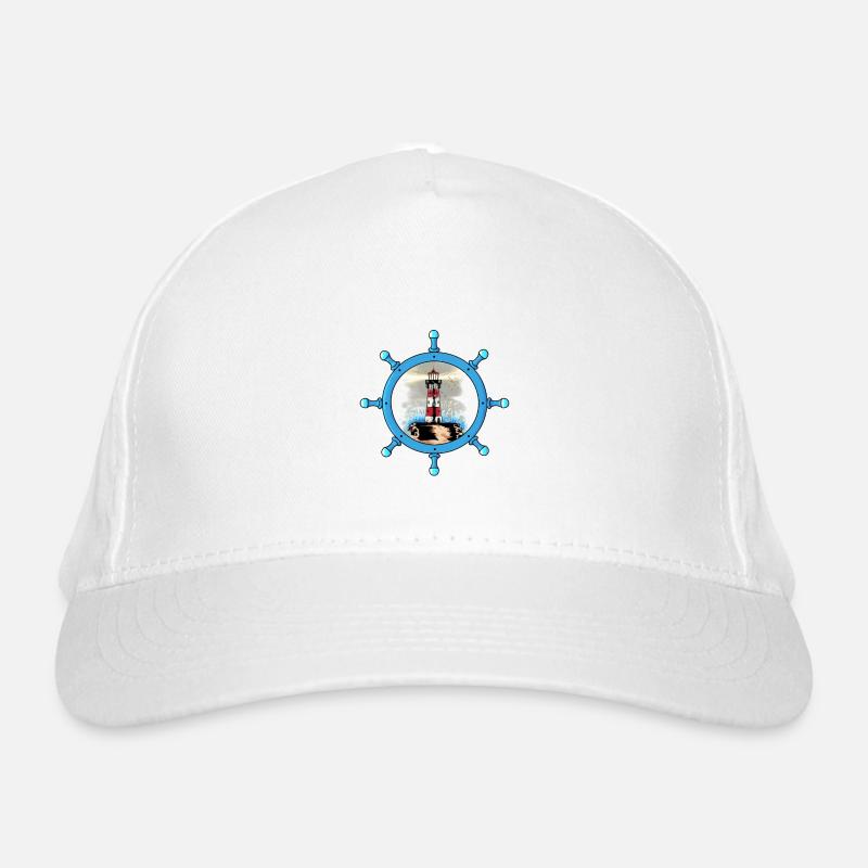 Volant maritime Phare Côte Tempête Ahoy Casquette classique bio