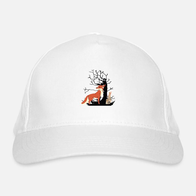 Wild Animals Forest Animals Fox Hare Rabbit Hunts Organic Baseball Cap