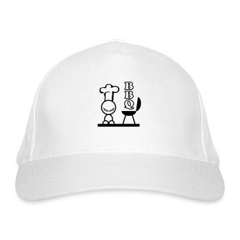 grill - Bio-Baseballkappe - Weiß - Vorne