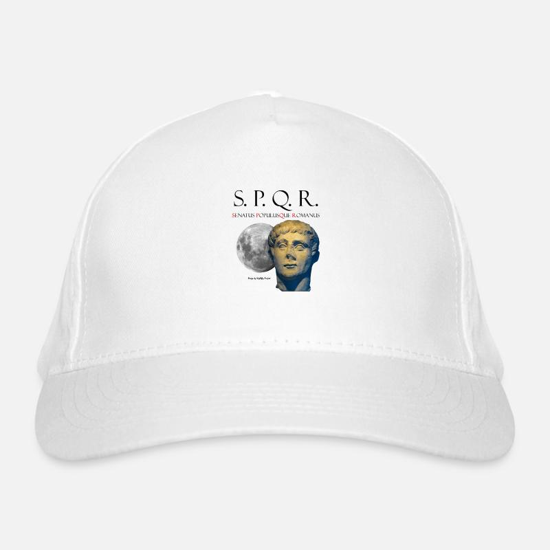 SPQR LUNAR Schürzen - Bio-Baseballkappe - Weiß