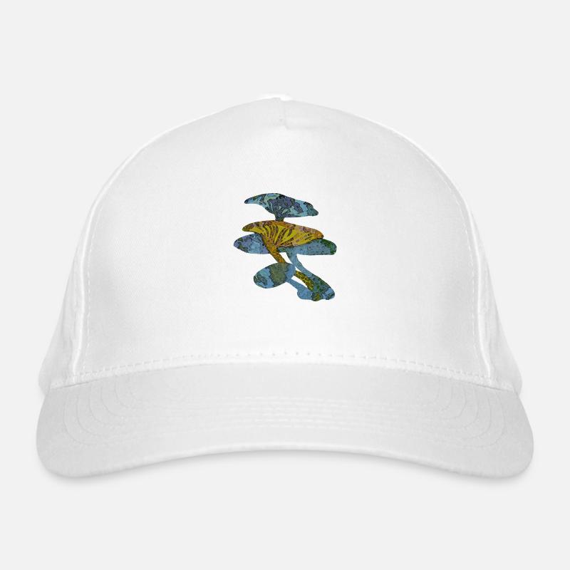 Champignons bleus et verts Casquette classique bio