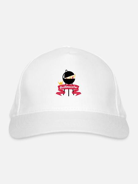 Grillmeister - Bio-Baseballkappe - Weiß