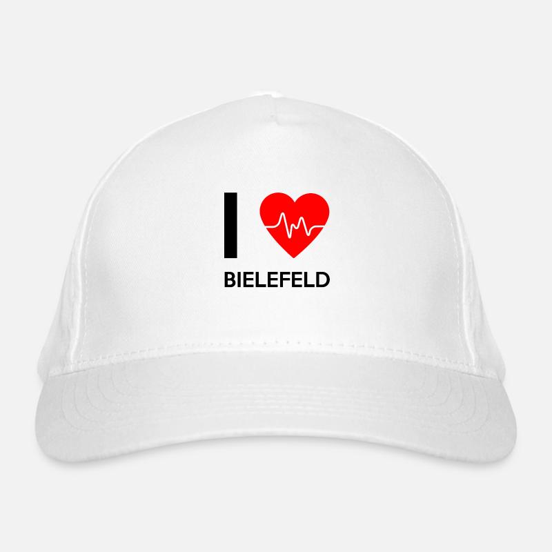 I Love Bielefeld - Ich liebe Bielefeld Bio-Baseballkappe