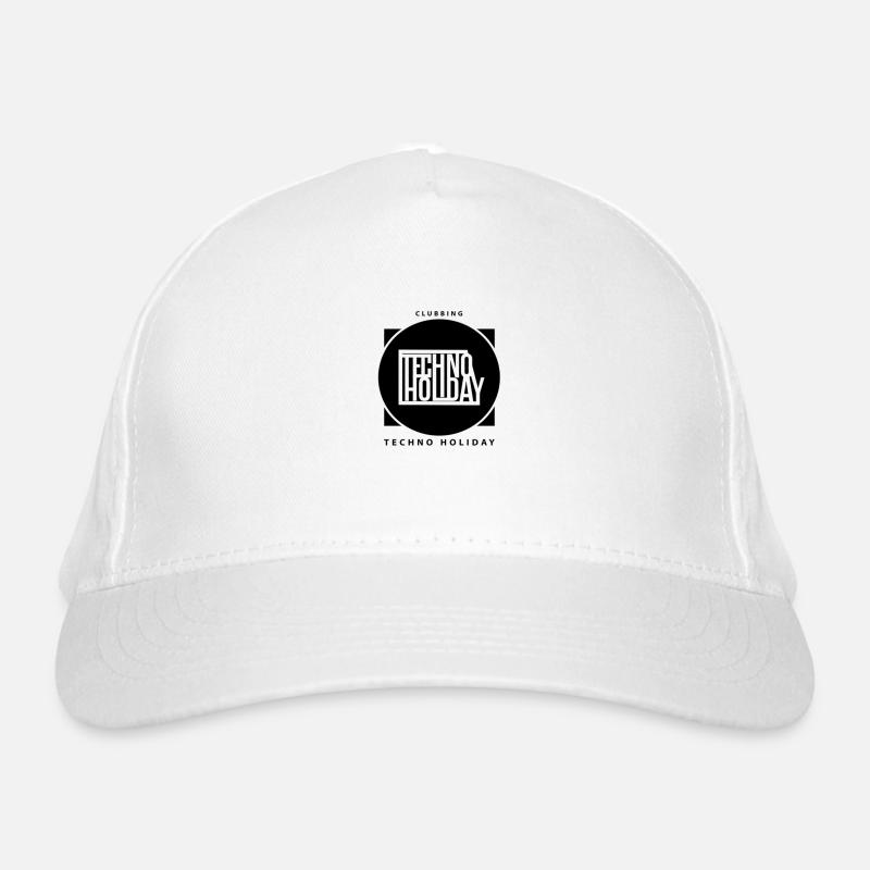 logo_techno_holiday_2017_negro1 Organic Baseball Cap