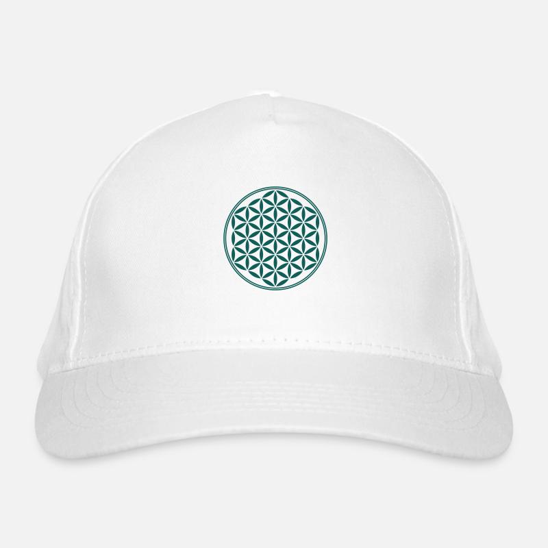 Fleur de la vie - Vector - 02, 1c, sacred geometry Casquette classique bio