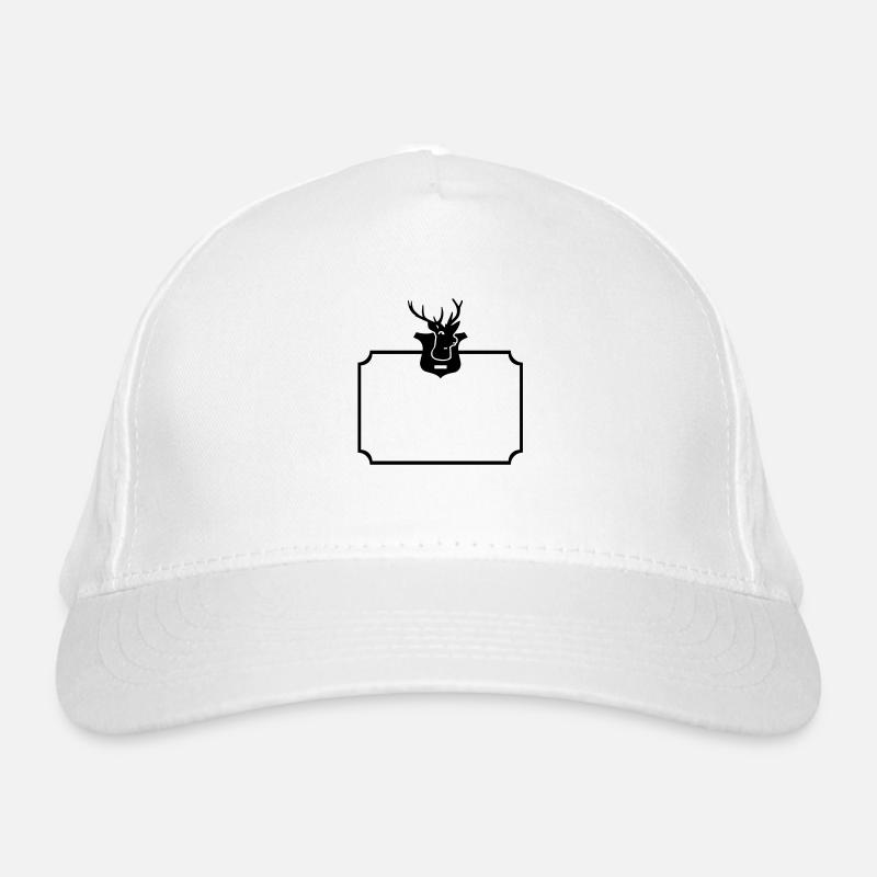Rahmen mit Hirsch-Trophähe / deer trophy frame (1c Bio-Baseballkappe