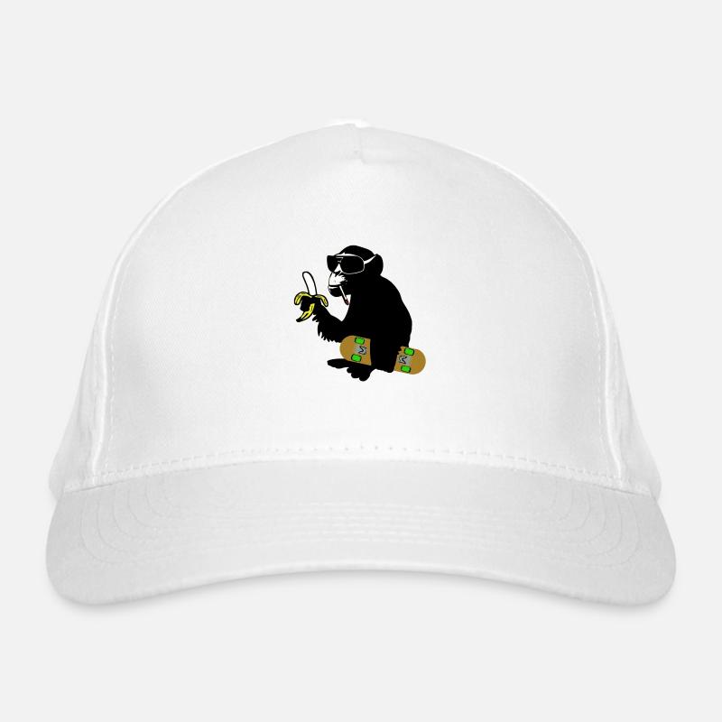 skateboard monkey Bio-Baseballkappe