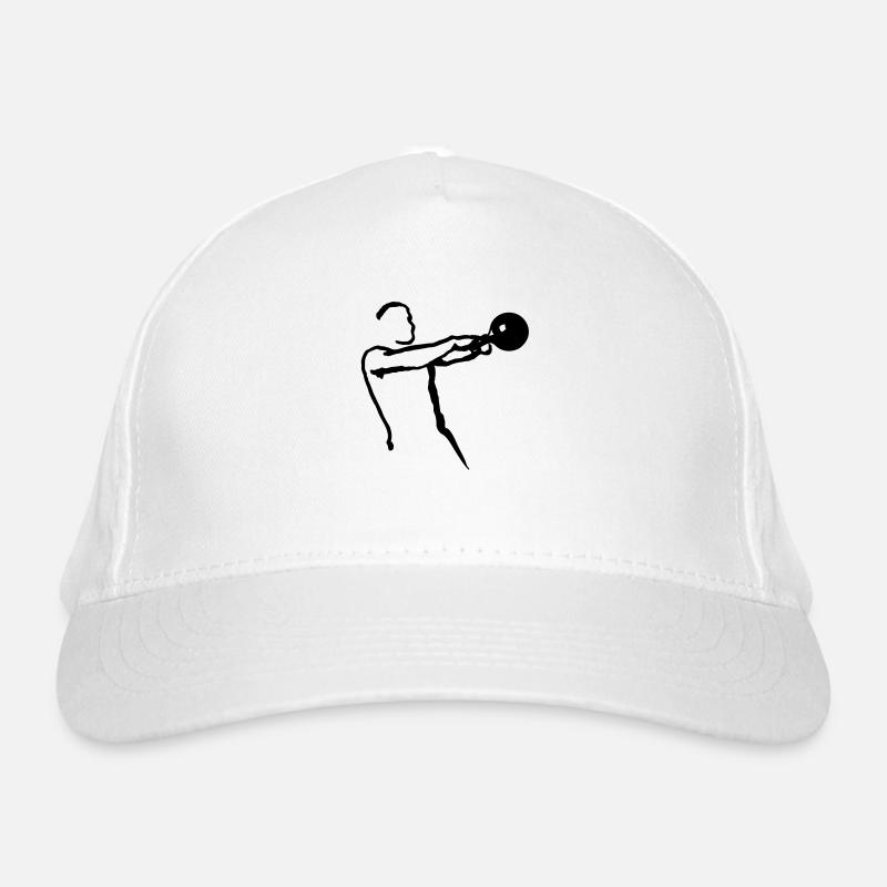 Kettlebell Swing groß Bio-Baseballkappe