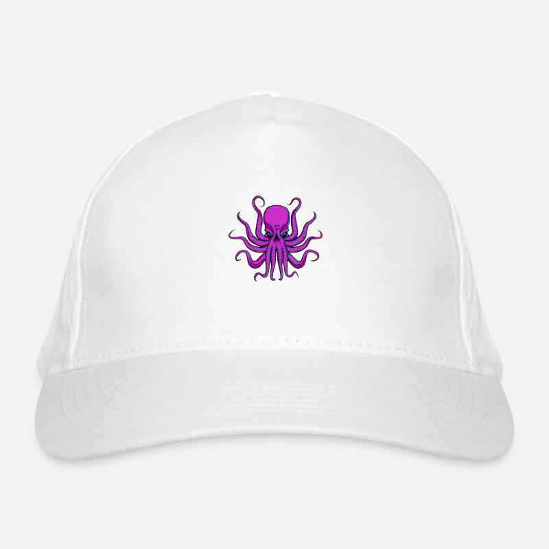 All seeing Octopus Organic Baseball Cap