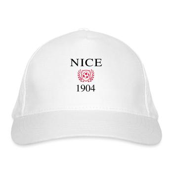 Nizza Origin 1904 - Bio-Baseballkappe - Weiß - Vorne