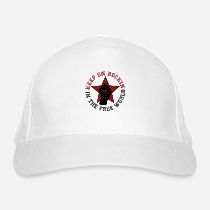 Keep on rockin 'in the free world Organic Baseball Cap