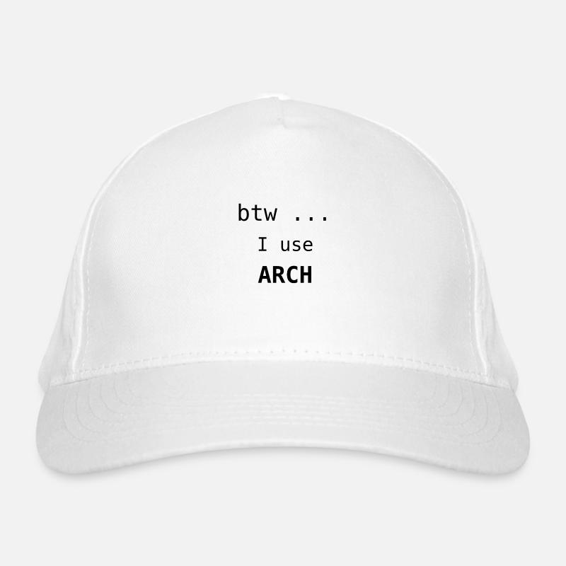 J’utilise Arch black - Linux System Casquette classique bio
