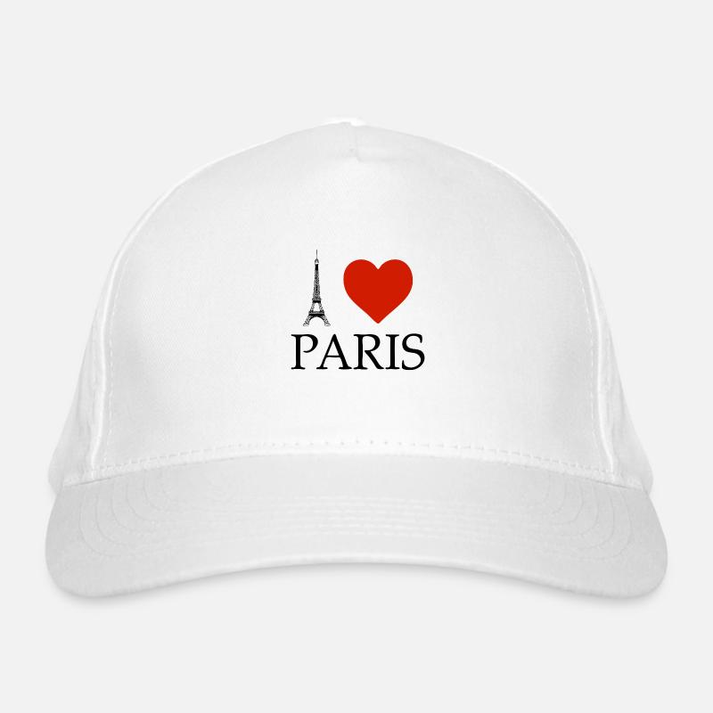 I-love-Paris Bio-Baseballkappe