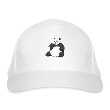 Grand Panda Mignon Panda panda Ami des animaux - Casquette classique bio - blanc - Devant