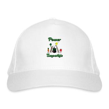 Smoothie Power - Bio-Baseballkappe - Weiß - Vorne