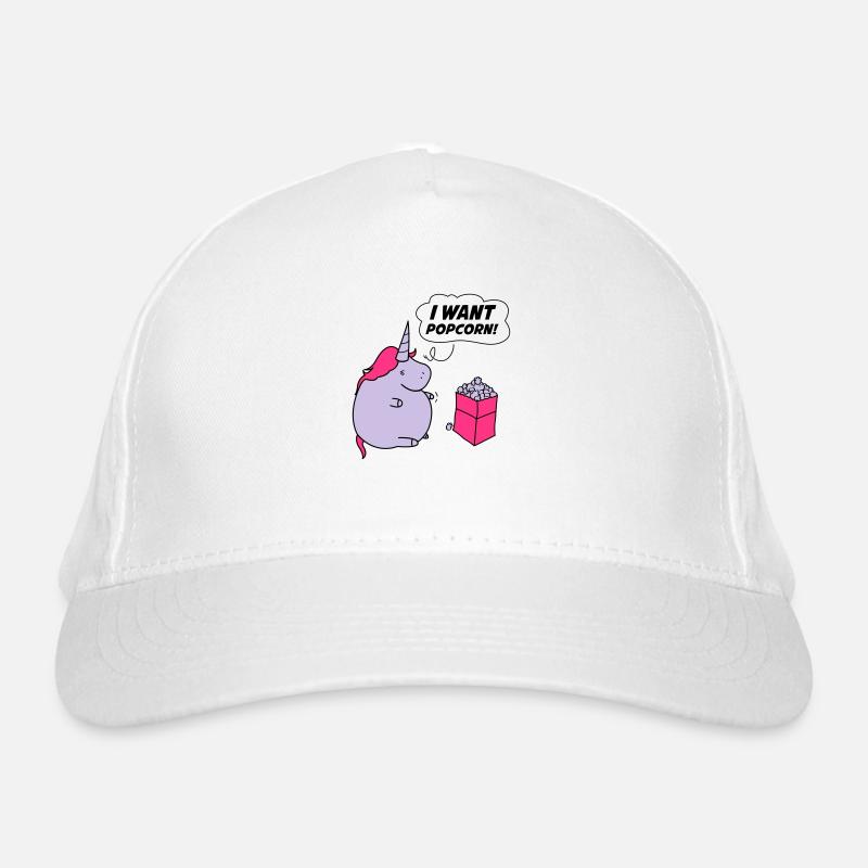 unicorn_want_popcorn_002 Casquette classique bio