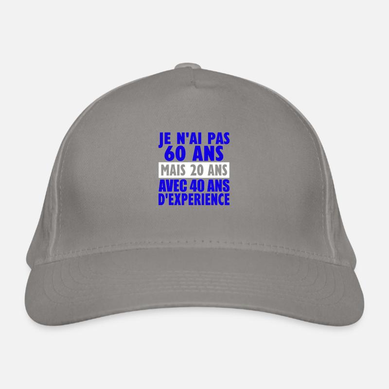 60 ans Casquette classique bio