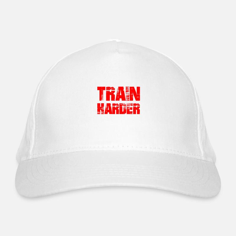 train harder Bio-Baseballkappe