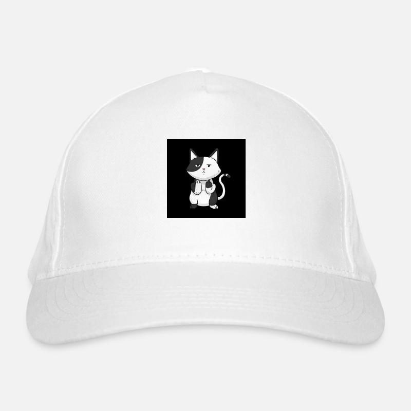Doigt du milieu du chat Casquette classique bio