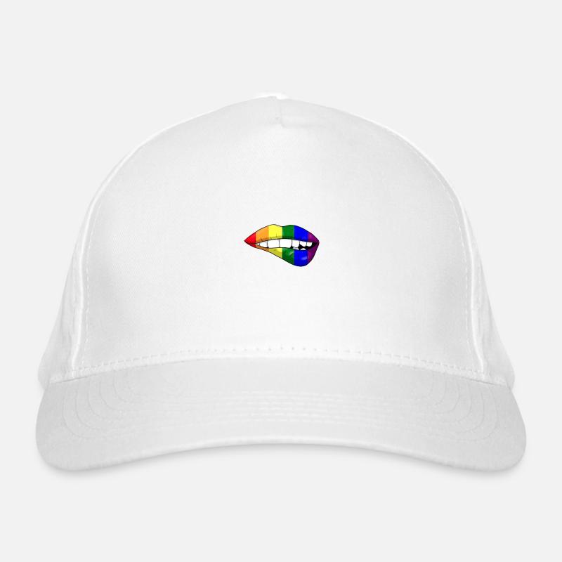 Lèvres LGBT - Casquette classique bio - blanc