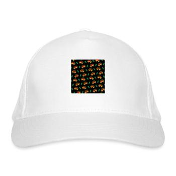 Christmas Bells face mask Christmas bell white - Organic Baseball Cap - white - Front