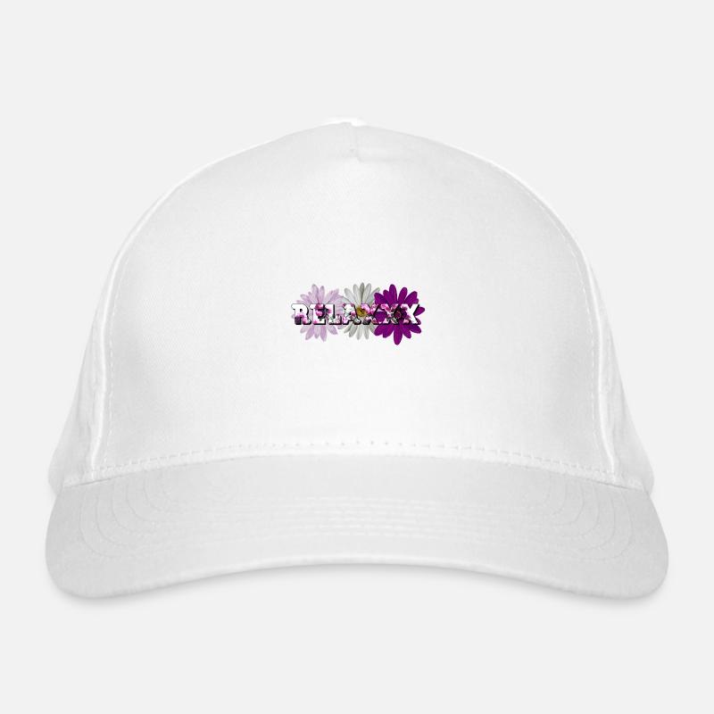 Relaxxx Blumen Motiv Bio-Baseballkappe