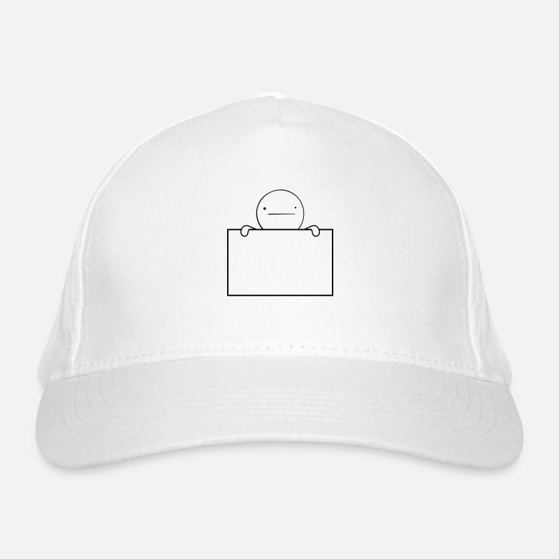 Bored sign man Organic Baseball Cap