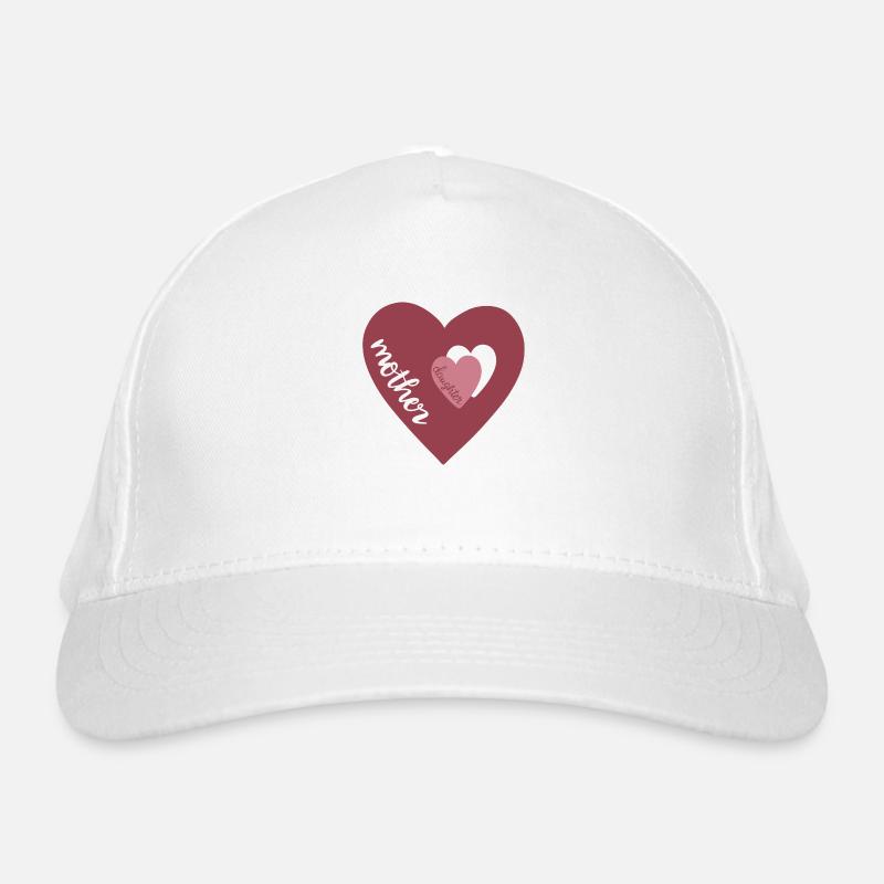 Mutter Tochter Liebe Bio-Baseballkappe