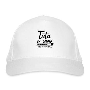 Annonce de la grossesse d'une tata tante - Casquette classique bio - blanc - Devant
