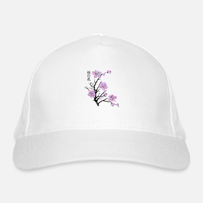 Kirschblüten Bio-Baseballkappe