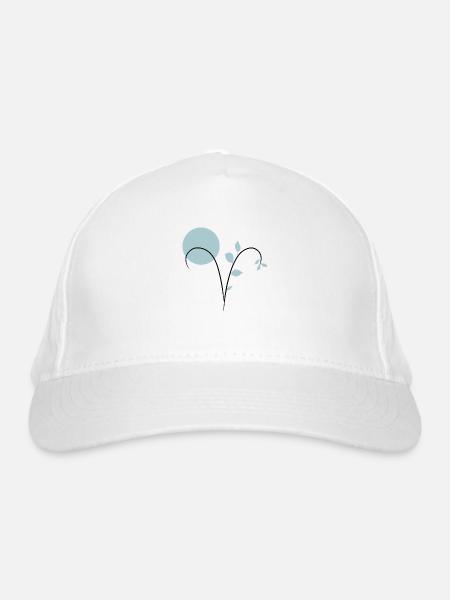 Astrological sign ram Aries - Organic Baseball Cap - white - Front