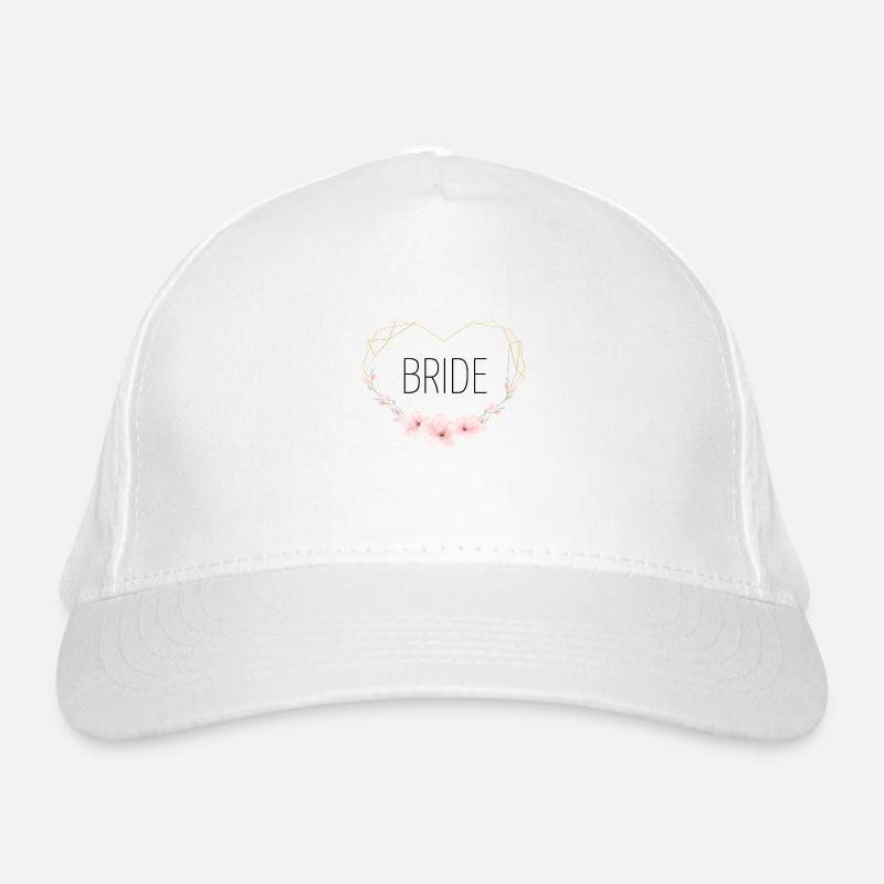 Bride - Organic Baseball Cap - white