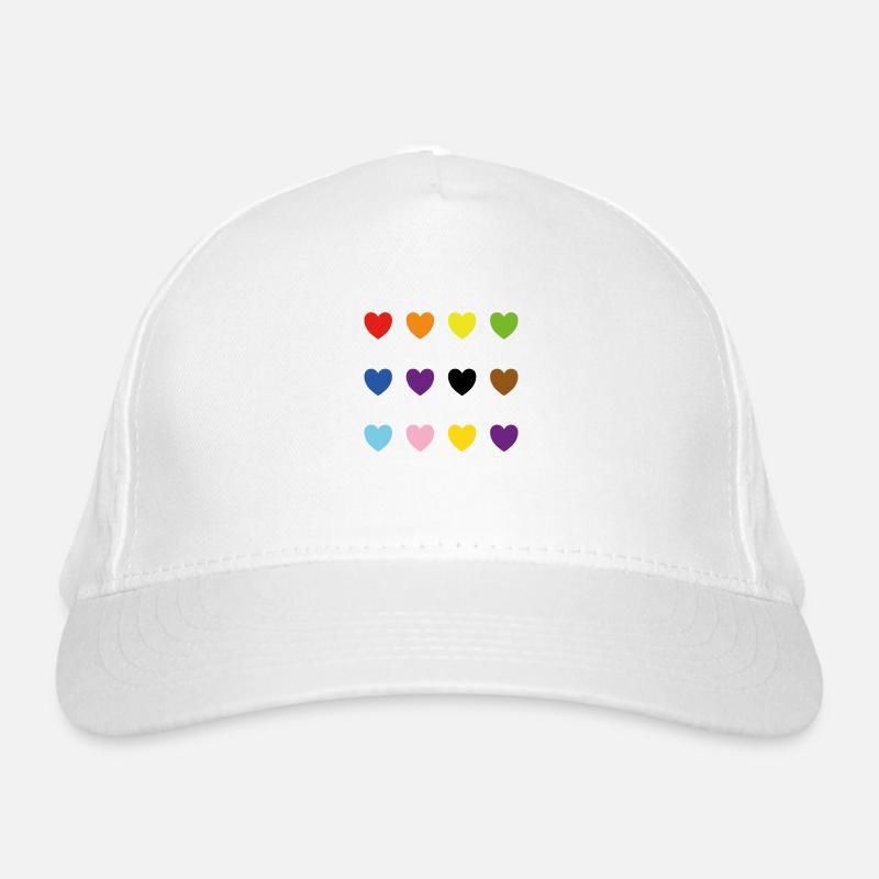 Le progrès de la fierté inclusive intersexuée colore les cœurs Casquette classique bio