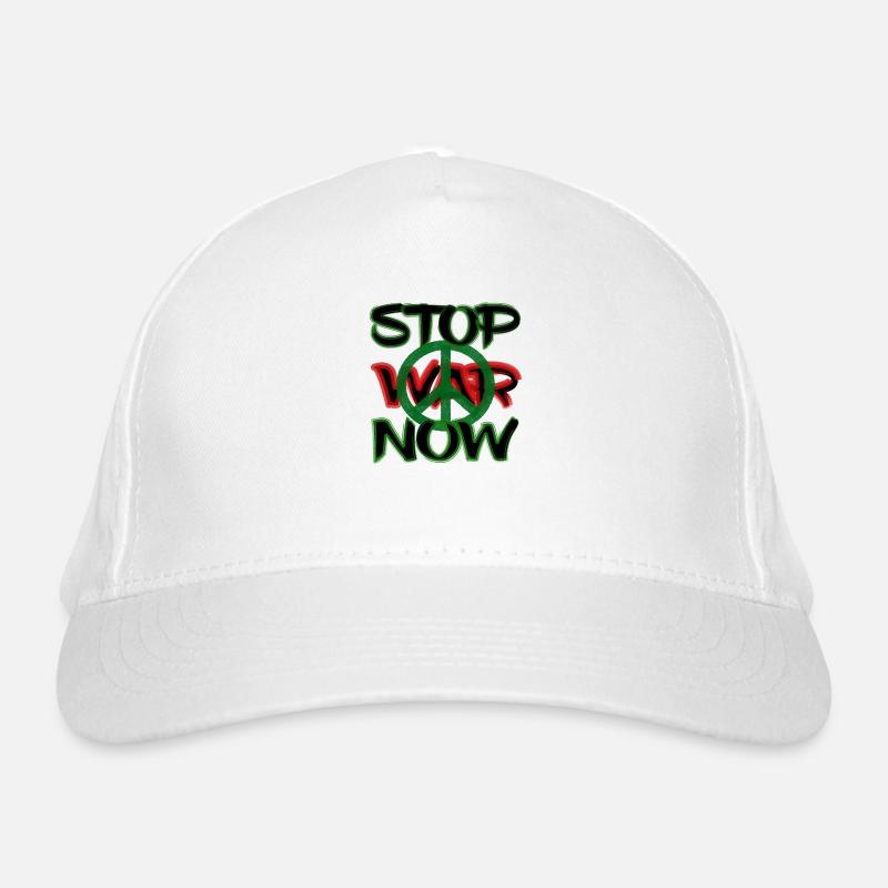 Stop War Now Organic Baseball Cap