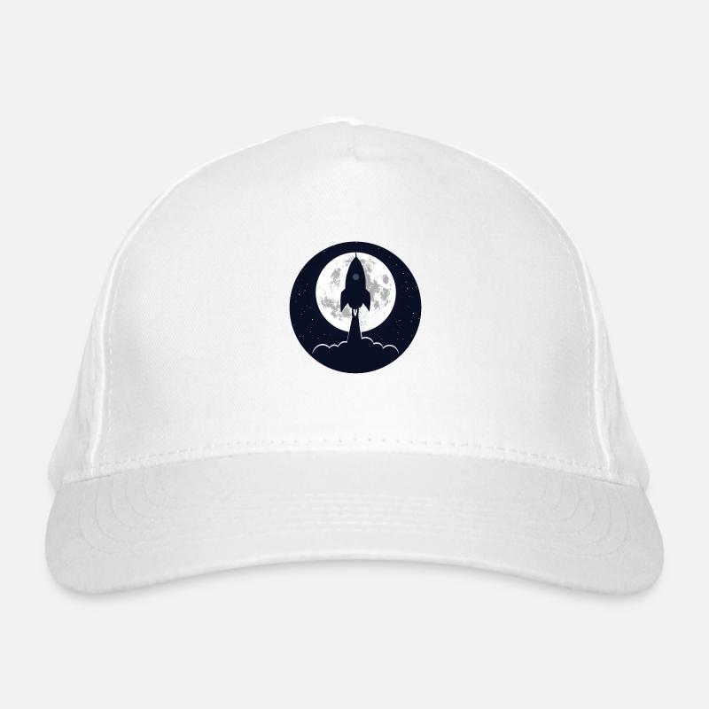 Runde Silhouette Raketenabheben Bio-Baseballkappe