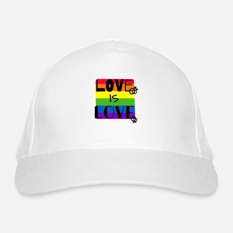 Love is Love Bio-Baseballkappe