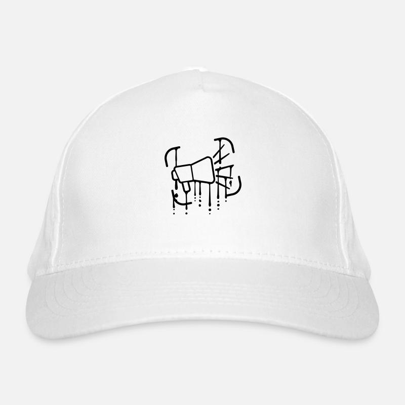 Graffiti Drops Megafon Symbol Organic Baseball Cap
