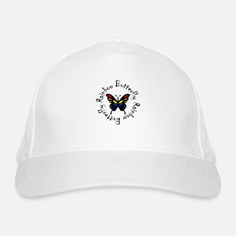 Papillon arc-en-ciel Casquette classique bio