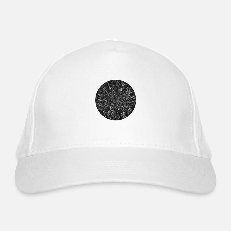 Conception de fleurs abstraites en noir et blanc Casquette classique bio