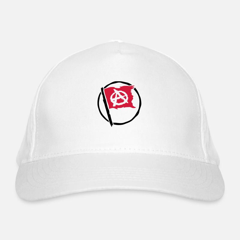 Concevoir le symbole du drapeau de l'anarchie Casquette classique bio